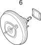 View Power Brake Booster Gasket Full-Sized Product Image 1 of 1