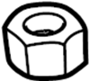 View Nut. Bracket. Roof. (Front, Rear) Full-Sized Product Image