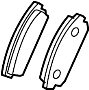 View Disc Brake Pad Set (Right, Rear) Full-Sized Product Image