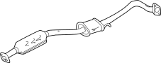 Image of Catalytic Converter image for your 2004 Mazda Miata