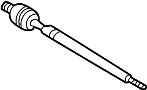 Image of Steering Tie Rod End image for your 1991 Mazda 323   