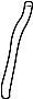 View Windshield Washer Hose (Upper) Full-Sized Product Image 1 of 2