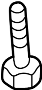 Image of Seat Track Bolt image for your 2008 Mazda Mazda 3