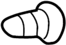 View Trim. Clip. Fastener. Quarter. Panel. (Upper, Lower) Full-Sized Product Image