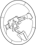 Image of Steering Wheel Trim (Front, Lower) image for your Mazda