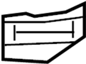 Image of Cowl Panel Reinforcement (Right) image for your 2006 Mazda MX-5 Miata   