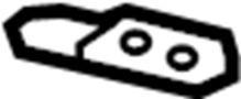 Image of Wedge, Male - Top. Included with: Top. image for your 2013 Mazda MX-5 Miata  Sport Convertible 