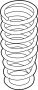 Image of Coil Spring (Rear) image for your 2001 Mazda Tribute   