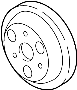 View PULLEY, WATER PUMP.  Full-Sized Product Image