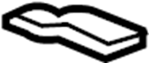 Image of Top panel wedge. WEDGE, MALE - TOP. Included with: Top. image for your 2023 Mazda MX-5 Miata  RF Club Convertible 
