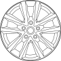 Image of Wheel, alloy. Wheel, Disc - ALUMI. image for your 2019 Mazda CX-3   