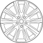 Image of Wheel, alloy. Wheel, Disc - ALUMI. image for your 2017 Mazda 3   