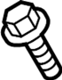 View Windshield Wiper Linkage Bolt Full-Sized Product Image