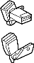 Image of LEFT. (L). Belt''A''. Belt'A', Seat. Buckle. Latch. (Rear) image for your Mazda