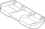 Image of Cushion cover. Trim, Seat Cushion. (Rear). Included with: Seat. image for your Mazda