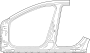 Image of Outer aperture. Pillar, - Outer. (Left, Front) image for your Mazda