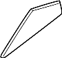 Image of Fixed glass. GLASS, Quarter. Window. (Left) image for your 2021 Mazda 3  Premium Hatchback 