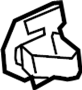 View Trim. Clip. Quarter. Fastener. (Upper, Lower) Full-Sized Product Image