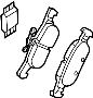 Image of Pad Set, Caliper. (Rear) image for your Mazda