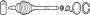 View CV Joint Kit (Left) Full-Sized Product Image 1 of 2