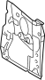 Image of Radiator Support Side Panel image for your 2000 Mazda Protege   