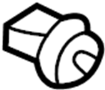 View Door Interior Trim Panel Grommet Full-Sized Product Image