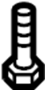 Image of Bolt. (Upper, Lower). A threaded rod with a. image for your 2006 Mazda 6  S Hatchback 
