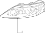 Image of Headlight (Left) image for your 2011 Mazda 2   