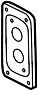 Image of Bumper Impact Bar Bracket image for your Mazda