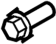 View Turbocharger Coolant Line Bolt Full-Sized Product Image