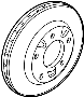 Image of Disc Brake Rotor image for your Mazda