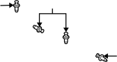 View Molding. Clip. Fastener. (Rear, Upper) Full-Sized Product Image