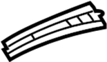Image of Roof Side Rail (Left) image for your 2000 Mazda B2500   