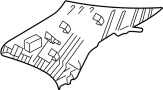 Image of Interior Quarter Panel Trim Panel (Rear, Upper, Lower) image for your 2008 Mazda 3   