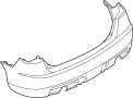 Image of Bumper Cover (Rear) image for your 2006 Mazda 6   