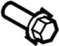 Image of Bumper Impact Bar Bolt image for your 2011 Mazda CX-7  SV Sport Utility 