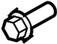 View Bumper Impact Bar Bolt Full-Sized Product Image 1 of 3