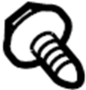 View Liftgate Lock Striker Plate Screw Full-Sized Product Image