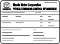 Image of Label, Emission. image for your 2022 Mazda 3 2.5L SKYACTIV A/T FWD Preferred Hatchback 
