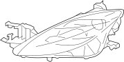 Image of Headlight (Right) image for your 2013 Mazda 3   
