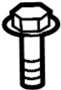 View Bolt and Washer. Heat shield screw.  Full-Sized Product Image 1 of 2