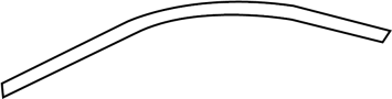 Image of Door Reveal Molding (Right, Front, Rear, Upper) image for your 1995 Mazda B4000 4.0L V6 M/T 4WD SE Extended Cab Pickup Fleetside 