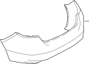Image of Bumper Cover. Bumper, I4. (Rear). Component may come. image for your 2012 Mazda 6   
