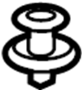 Image of Molding. Retainer. Clip. Bracket. (Upper). Grille Molding Clip. image for your 2007 Mazda CX-9   