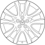 Image of Wheel image for your 1990 Mazda MPV 2.6L M/T 4WD Passenger Standard Passenger Van 