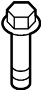 View Suspension Stabilizer Bar Bracket Bolt Full-Sized Product Image