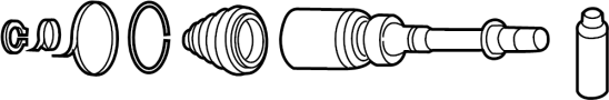 Image of CV Joint Kit (Right) image for your Mazda B2200  