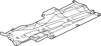 Image of Floor Pan Splash Shield (Left, Front) image for your 2008 Mazda 3   