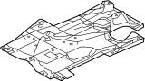 View Floor Pan Splash Shield (Left, Front, Rear) Full-Sized Product Image 1 of 1