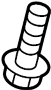 View Deck Lid Hinge Bolt Full-Sized Product Image 1 of 2